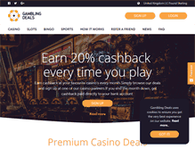 Tablet Screenshot of gamblingdeals.com